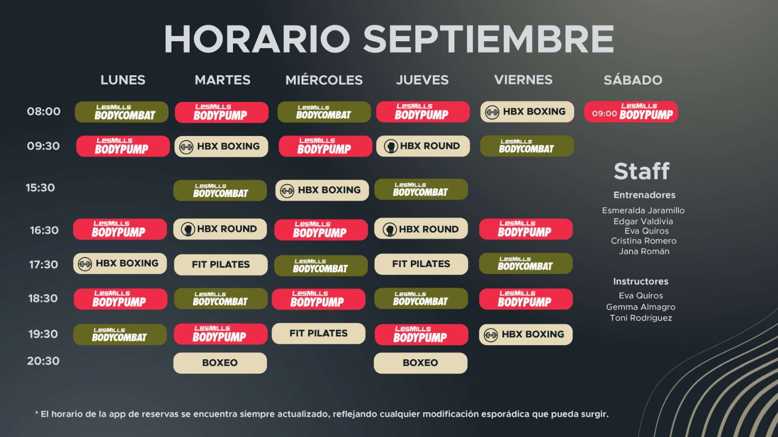 ARANAH HORARIO